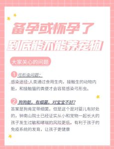 备孕期间到底能不能养宠物?看完这篇心里就有底了-两性知识丨两性健康--你想了解的我都知道