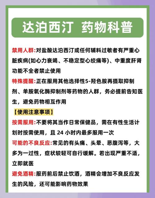 达泊西汀治早泄,用药要注意什么