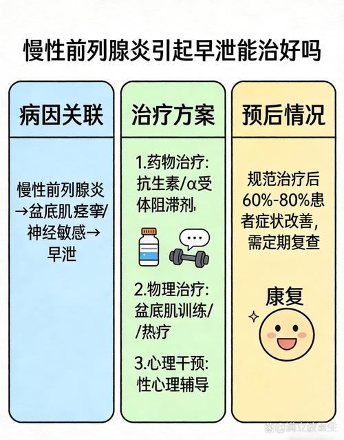 前列腺炎好转后，射精快能改善吗