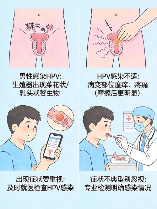 男性HPV感染会有什么症状