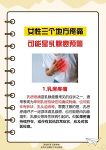 乳房疼痛多数不是乳腺癌,但这类胀痛要当心-两性知识丨两性健康--你想了解的我都知道